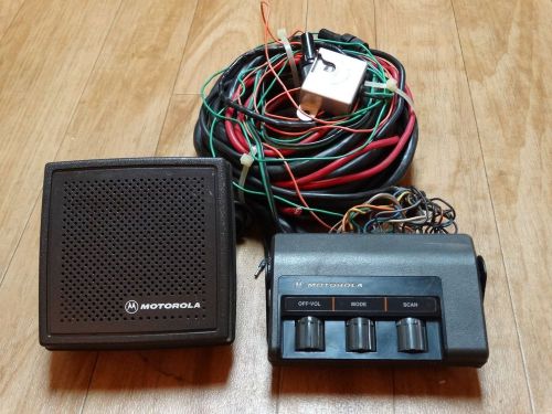 Motorola maratrac control head, speaker, cable &amp; mic clip for sale