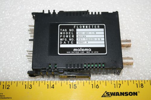 MALEMA USC-801-1/R Converter for Ultrasonic Flowmeter Tokyo Keiso F07-720220-3-9