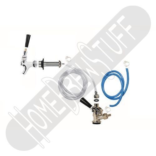 Add a tap draft beer kegerator conversion kit faucet &amp; sankey d coupler w/ hoses for sale