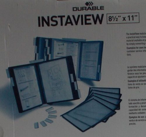 Durable Instaview 8-1/2&#034; x 11&#034; expandable color coded document holder