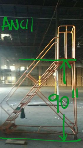 Work platform industrial ladder