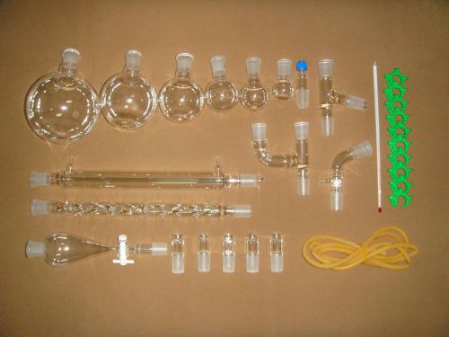 Lab glassware kit ,organic chemistry,24/29 30pcs for sale