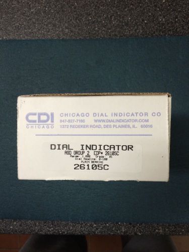 CDI Dial Indicator 26105C. Range: 1&#034;. Grads: 0.01 New