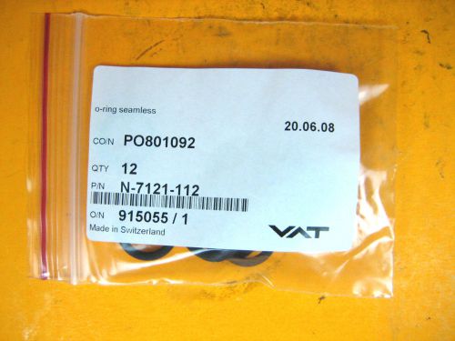 VAT -  N-7121-112 -  O-Ring Seals for Sealing Ring Shaft Feedthroughs, 12pcs.