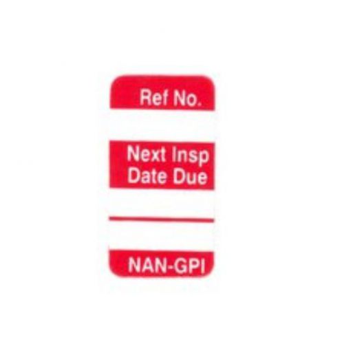 Brady NAN-GP R 1 1/4&#034; Height x 5/8&#034; Width  Vinyl  Red NANOTAG; Inserts (100 Tags