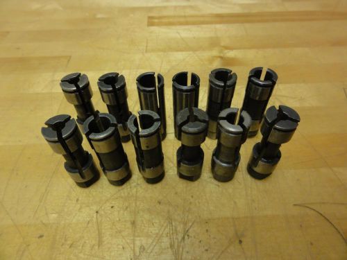 (12) assorted size #2 procunier tap tapping collets, 1-1/2&#034; long, 1/2&#034; diameter for sale