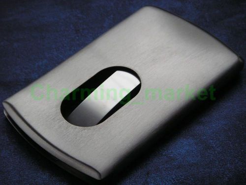 Stainless Steel Business Name Credit Card Holder Thumb Press EDC PP