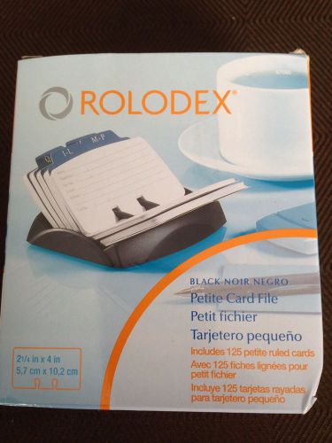 Rolodex Petite Open Tray Card File Indexed Tabs 125 Ruled Cards  No.67060