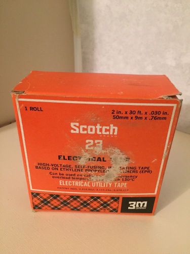 NOS SCOTCH 3M 23 Electrical Tape in Box - Never Used 2&#034; x 30&#039; x 0.030 Orig Box