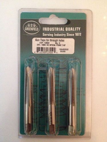 3/8-16 spiral point gun tap, h3 limit, - 3 pack for sale