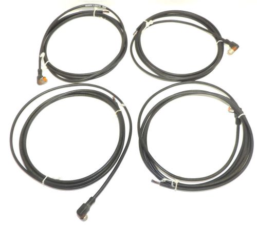 LOT OF 4 LUMBERG RKMWV-3-224/2M CONNECTOR CABLES RKMWV32242M
