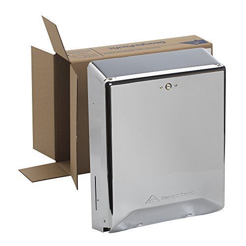 New georgia-pacific 56620 chrome combination multifold paper towel dispenser for sale