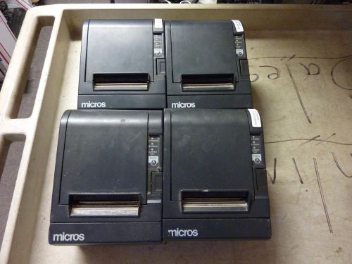 4x genuine epson tm-t88 iii/m129c micros point of sale thermal printers as-is for sale