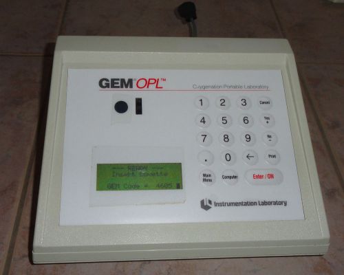 GEM OPL Oxygen Portable Laboratory with power supply