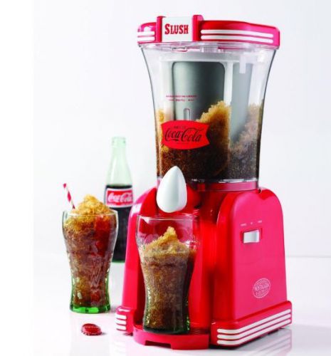 Nostalgia Electrics Refreshing Slush Machine Maker Coca Cola Series Ice Beverage