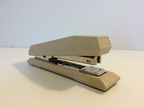 Vintage Faber Castell FC-27 Ivory Cream Mini Desktop Stapler! Clean &amp; Classy!