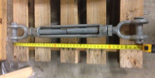 Crosby HG-228 Galvanized Steel Jaw and Jaw Turnbuckle, 1-3/4&#034; Thread Diameter