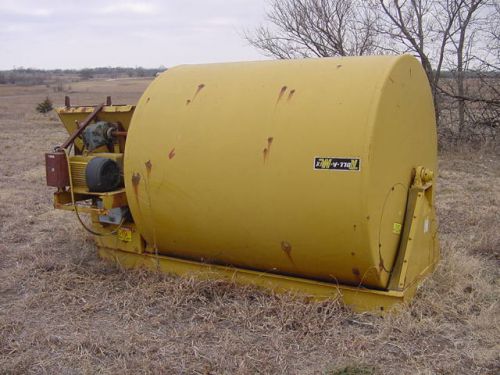 Steiner rotary tumble mixer animal feed / mineral 10hp dodge gear reducer 1 ton for sale