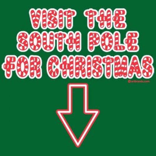 South Pole Adult Christmas HEAT PRESS TRANSFER for T Shirt Tote Sweatshirt 112j