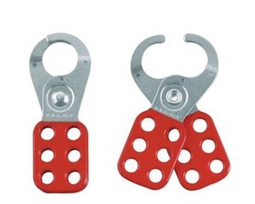 Master lock lockout hasp with vinyl coated handle, 1-1/2&#034; inside jaw diameter for sale
