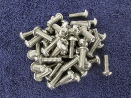 Phillips round head 1/4-20 x 1&#034; 304 stainless machine screw bolt qty 25 j30 for sale