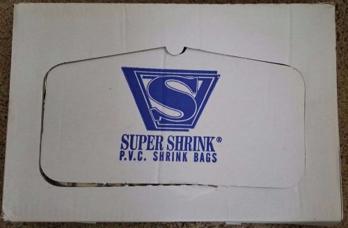 500 pvc shrink film bags 80 gauge 8x12&#034; s-1531 cd dvd book clear uline for sale