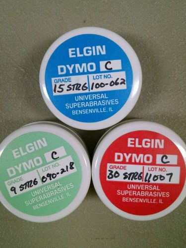 Elgin diamond compound set of 3 five gram jars (#9/#15/#30 strong) for sale