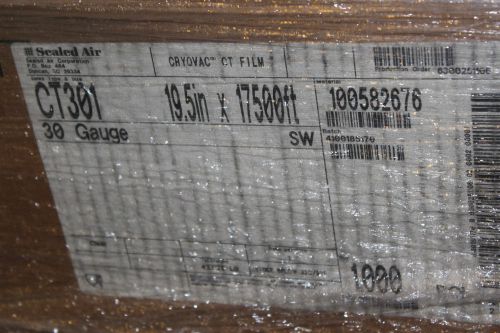 Sealed Air CT301 Shrink Wrap Cryovac CT Film 19.5in x 17500ft 30 Gauge SW