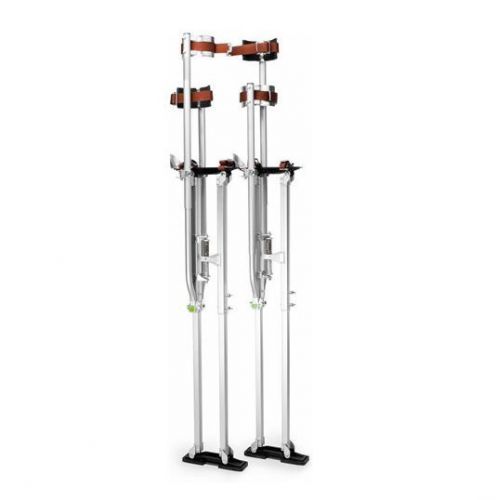 New Adjustable High-Grade, Light-Weight Aluminum Drywall Stilts 48&#034; - 64&#034; Stilts