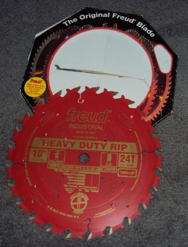 Freud 10” 24 Tooth Heavy Duty Rip Blade with 5/8 In. Arbor and PermaShield Coati