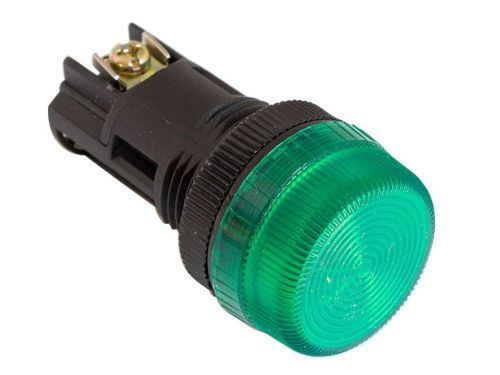 Alpinetech npl-22 green 22mm 120v ac/dc led pilot indicator light for sale