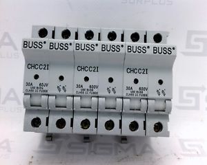 Buss CHCC2I Fuse Holder 30A 600V (Lot of 3)