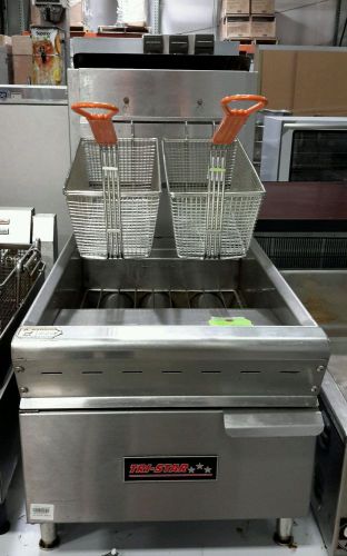 Used tri-star tsf-25c 25 lb countertop nat. gas fryer for sale