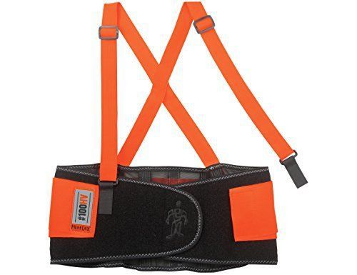 Ergodyne ProFlex® 100 Economy Hi-Vis Back Support Belt, Orange, Large