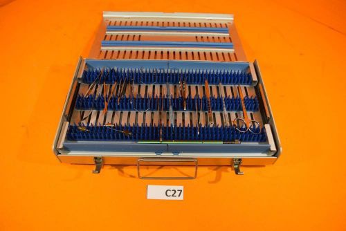 Storz-Katena-Alcon Opthalmic Instrument Tray with 17 Instruments