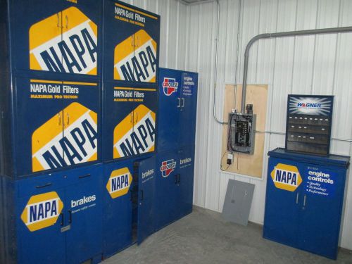Napa, Carquest metal automotive parts cabinets