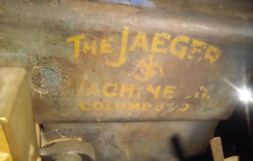 Antique * jaeger machine co. * hit and miss engine no. 4 * 2.8 h.p 550 r.p.m. * for sale