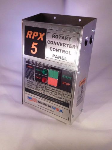 Rpx5 5 hp rotary phase converter panel make your own true 3 phase power usa made for sale