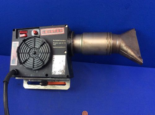 Leister hotwind s type 9c1 hot air blower w/ 6&#034;w attachment &amp; mounting bracket for sale