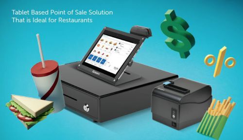 Restaurant pos system - manage tables, track orders - printer + register for sale