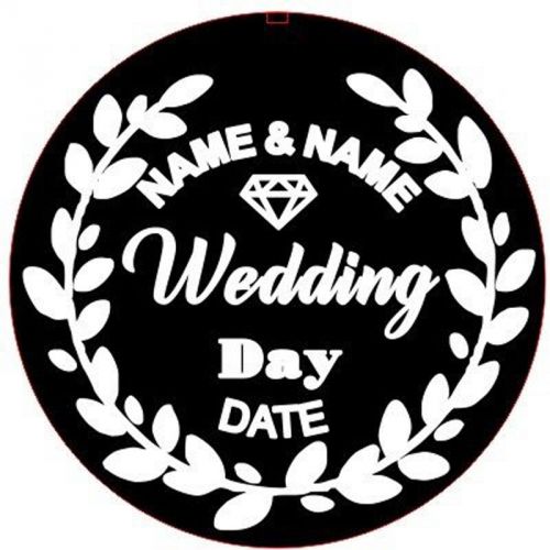 Customized Name with Wedding Date Embosser - TRODAT