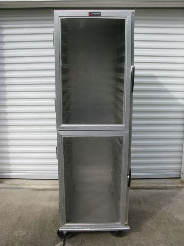 Lockwood CA72-RR18-L Aluminum Mobile Food Display Cabinet 18 Pan Capacity NSF