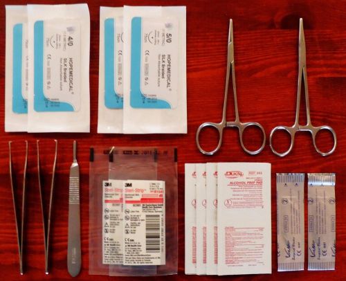 Suture first aid kit surgical tactical first aid minor surgery camping bug out for sale