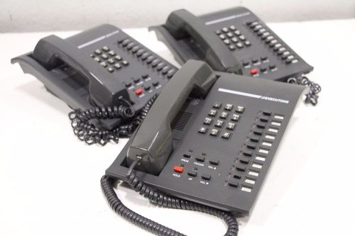Lot of 3) Executone Commercial Isoetec IDS 82200-4 17K/D Telephone Handset Phone