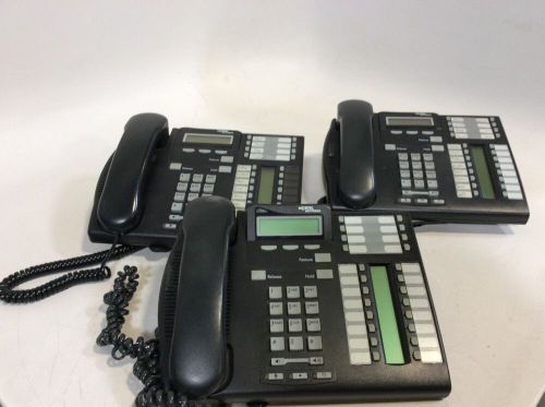 lot of 3 nortel networks business phones t7316e
