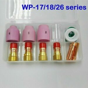 TIG Welding plasma Nozzle Stubby Gas Lens Kit WP17/18/26 Accessories New