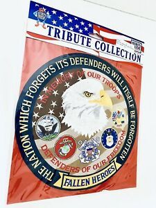 Heroes Pride Tribute Collection In Memory Of Our Troops 5&#034; Emblem Patch