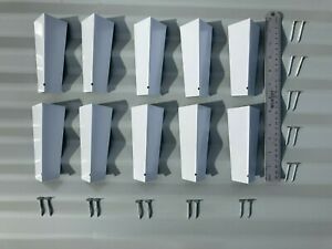 10 Brand New Siding Corners 5/16&#034; x 5-1/4&#034; Aluminum  for Lap Siding w/ Nails