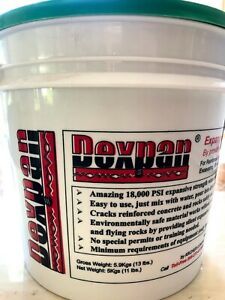 Dexpan Expansive Demolition Grout 7 lbs left in an 11 lb container
