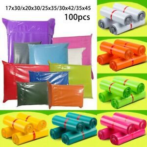 100*Mailing Bags Coloured  Waterproof &amp; Tamperproof Reducing Postage Cost Strong